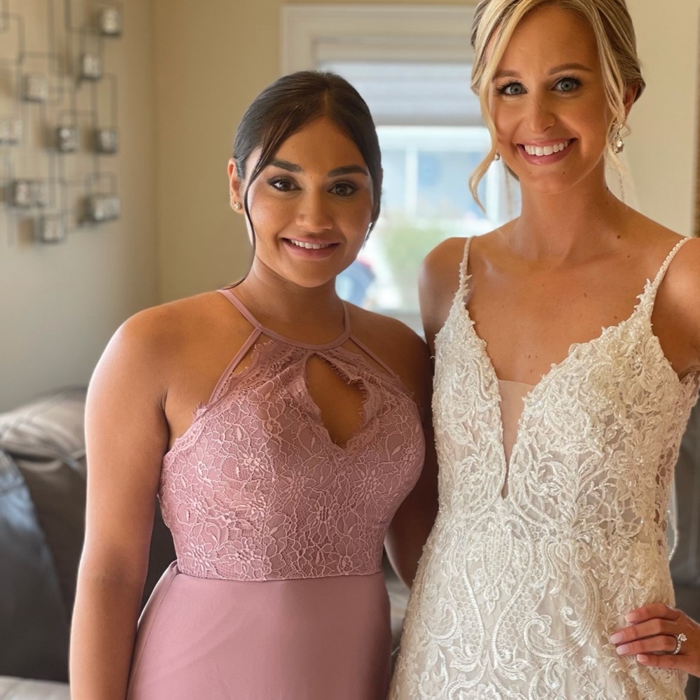 Azazie bridesmaid dress dusty mauve